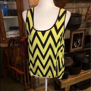 Mine size Large chevron tank split in the back EUC
